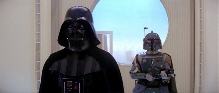 Immagine di Darth Vader su Bespin