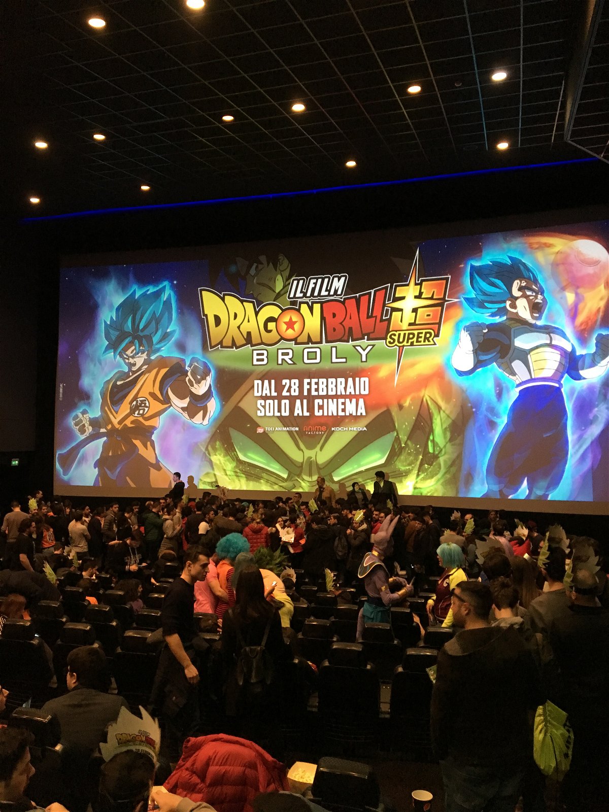 Dragon Ball Super: Broly - anteprima cinema di Roma