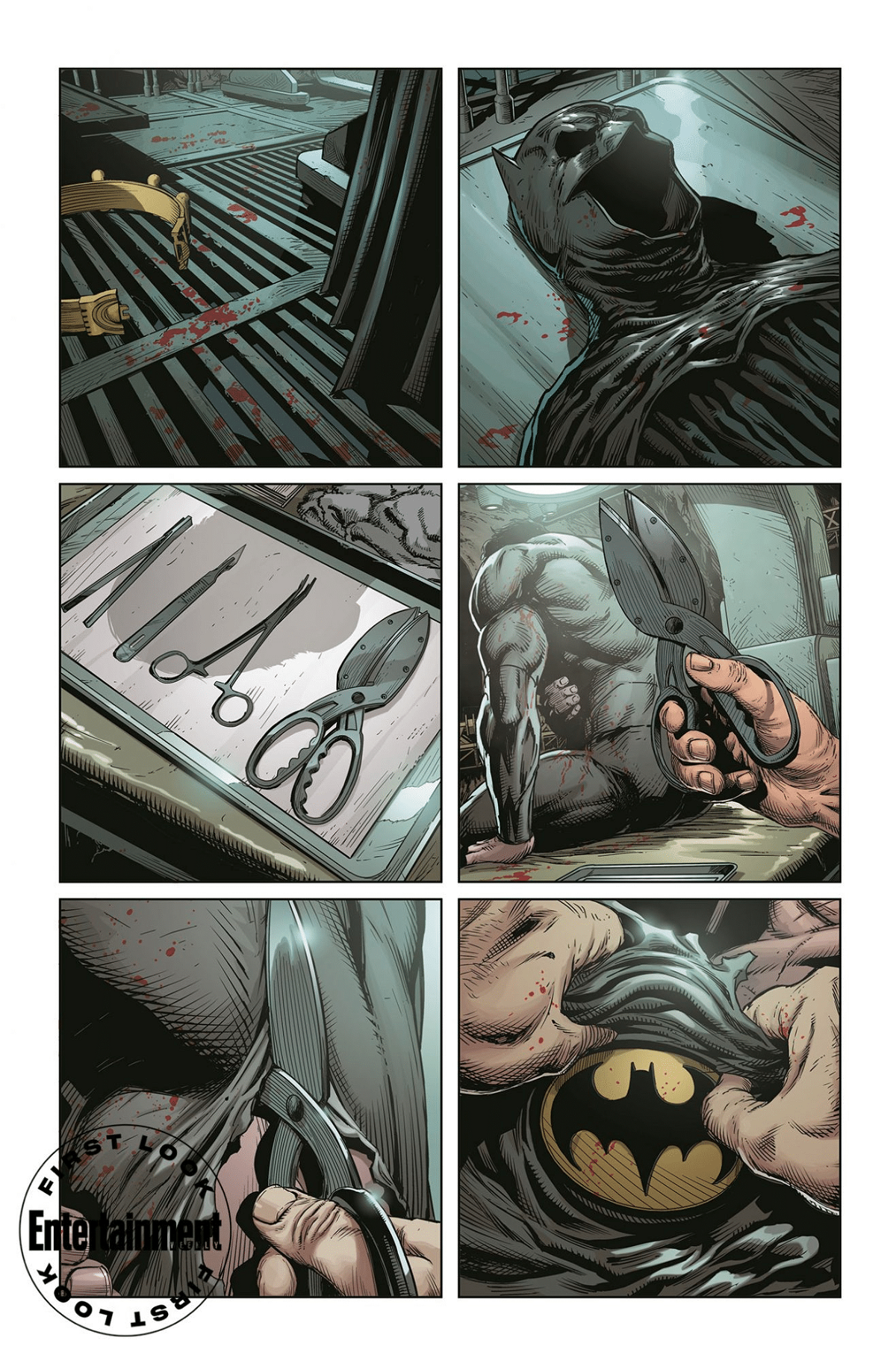Bruce deve essere curato nelle prime pagine di Batman: Three Jokers