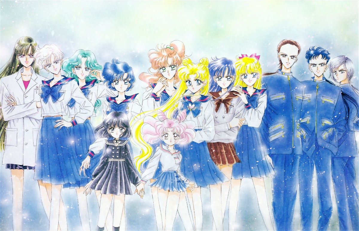 Un'illustrazione dell'arco Stars in Pretty Guardian Sailor Moon