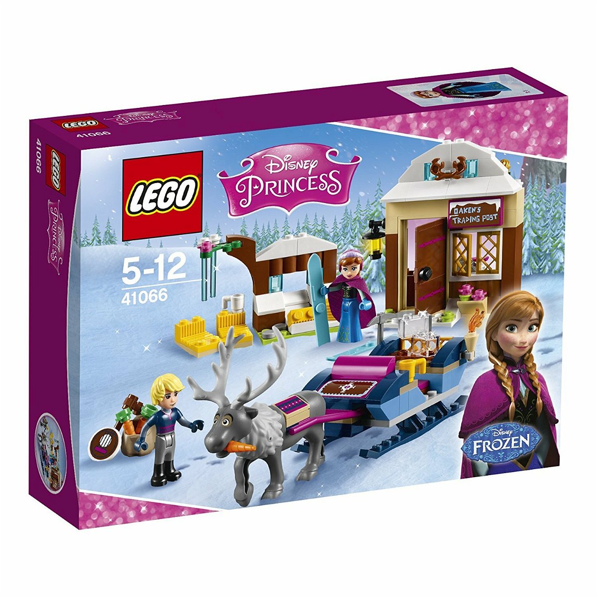 Dettagli del box di LEGO L'avventura sulla slitta di Anna e Kristoff