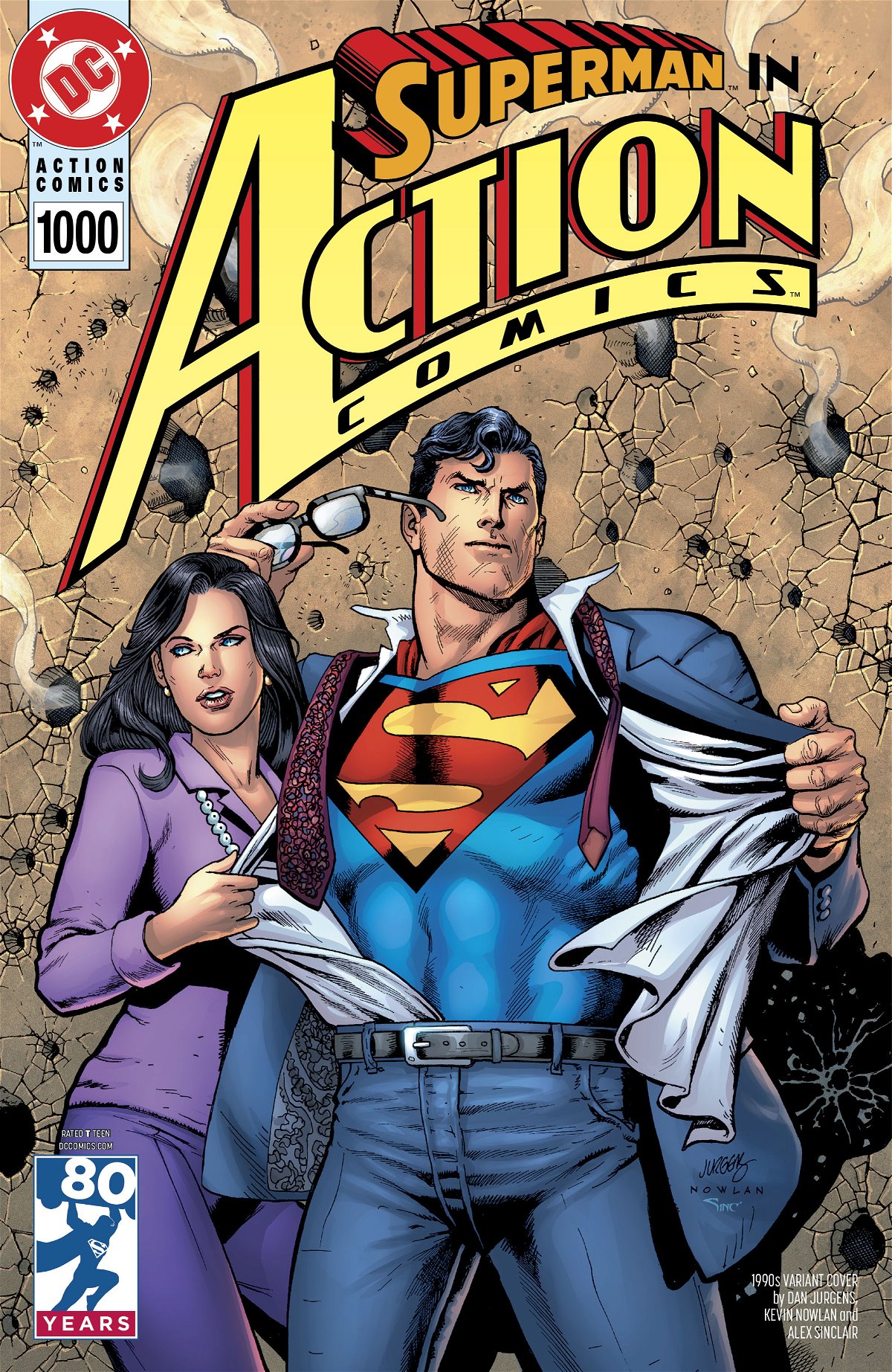 Copertina del numero 1000 di Action Comics