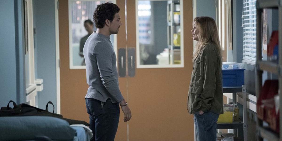 Meredith e DeLuca in un'immagine da Grey's Anatomy