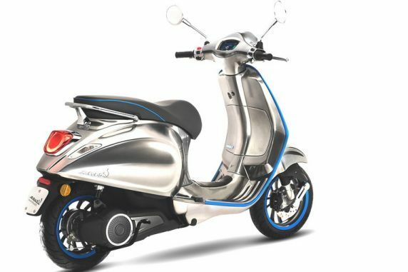 Clicca per vedere l'immagine originale Un design classico per Vespa elettrica