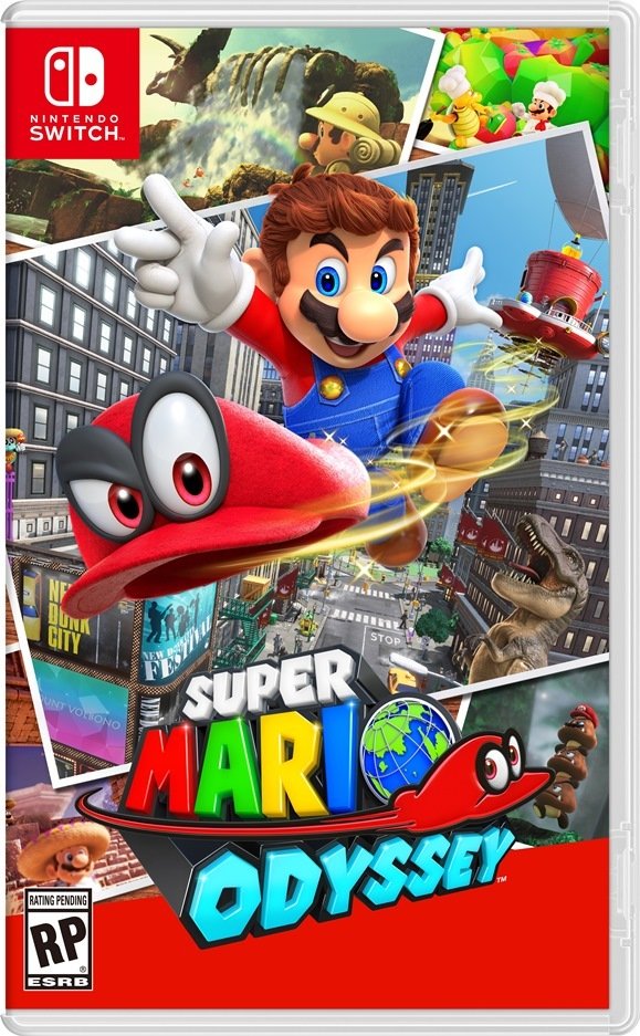 Un Super Mario agguerrito nella cover di Super Mario Odyssey