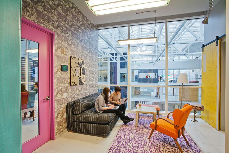 Un interno degli uffici di Airbnb a San Francisco