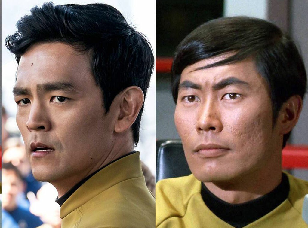 John Cho e George Takei in Star Trek