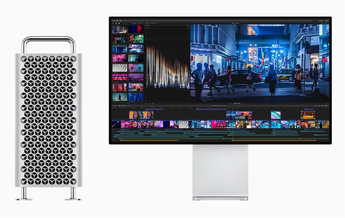 Il nuovo Mac Pro (sinistra) e il Pro Display XDR