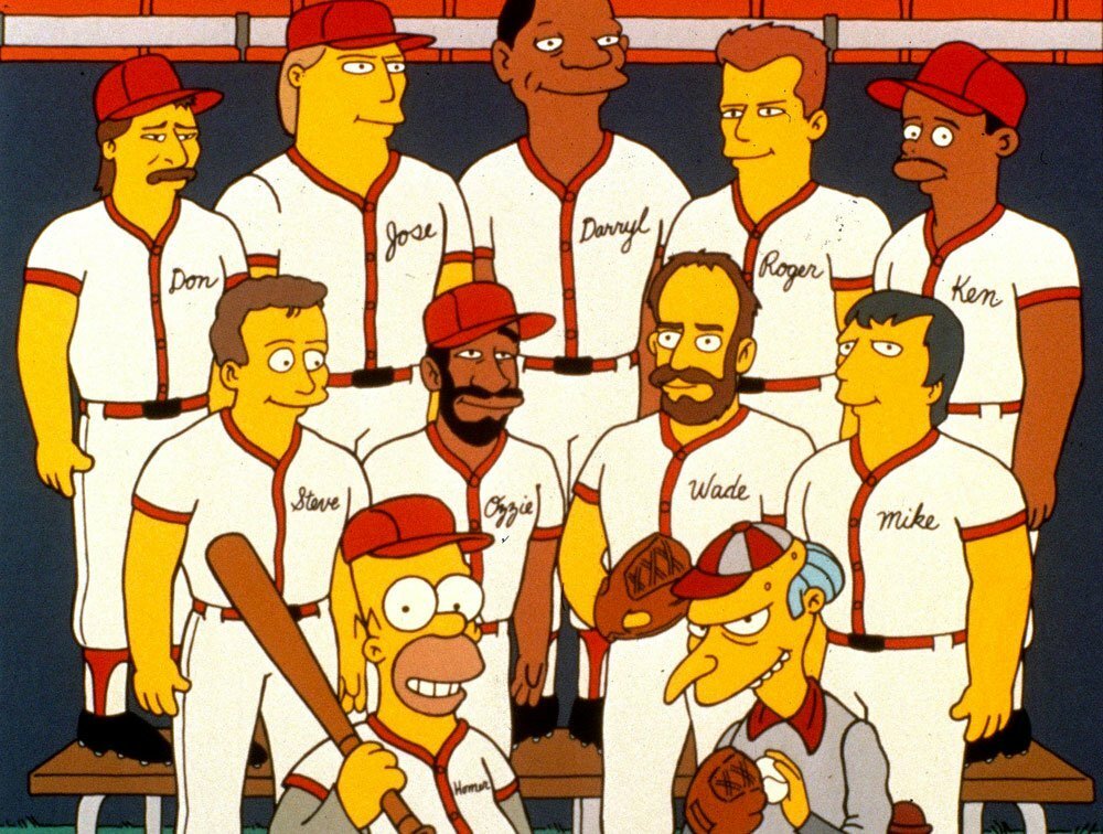 L'intera squadra di baseball della centrale nucleare di Springfield