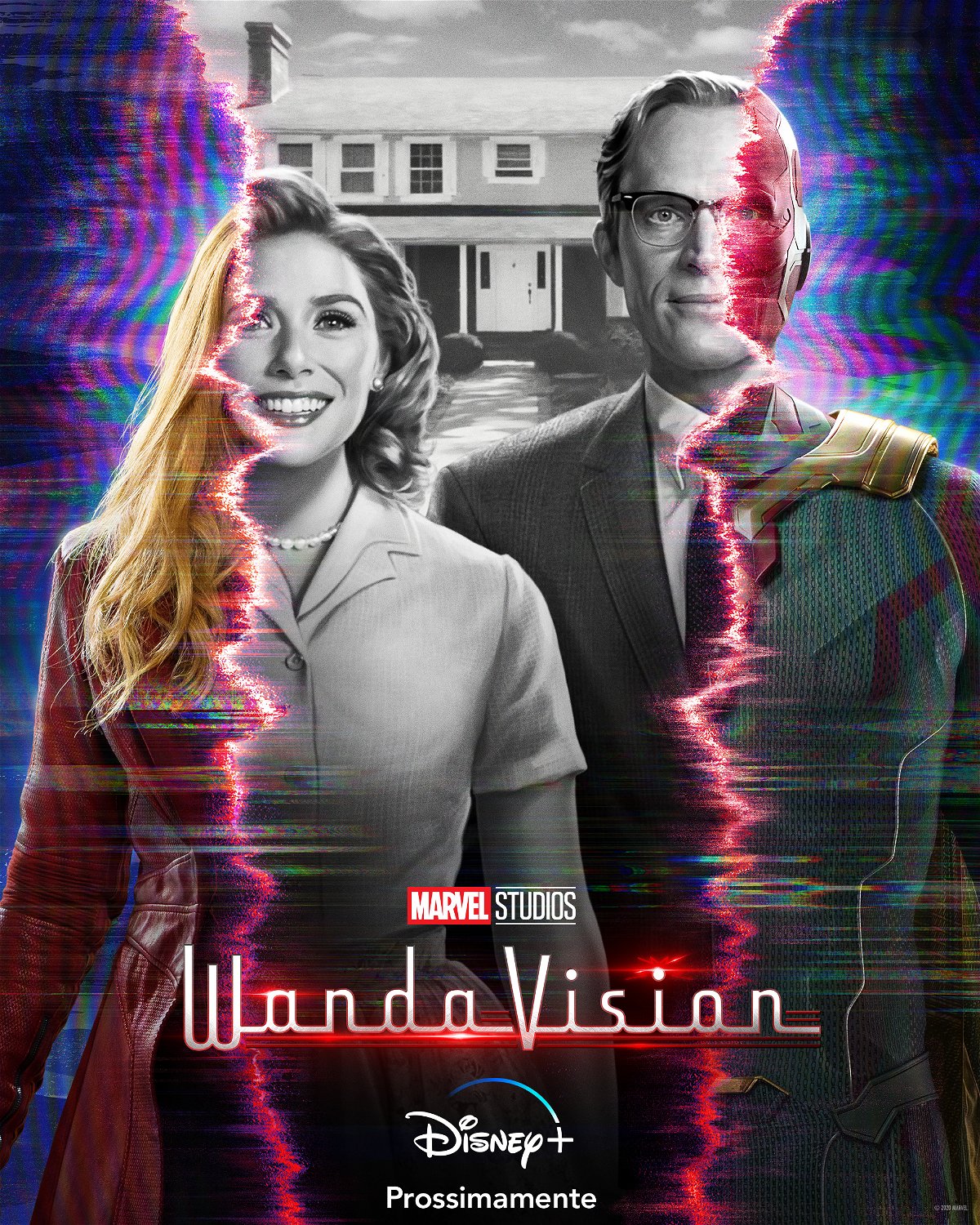 Wanda e Visione sul poster italiano di WandaVision