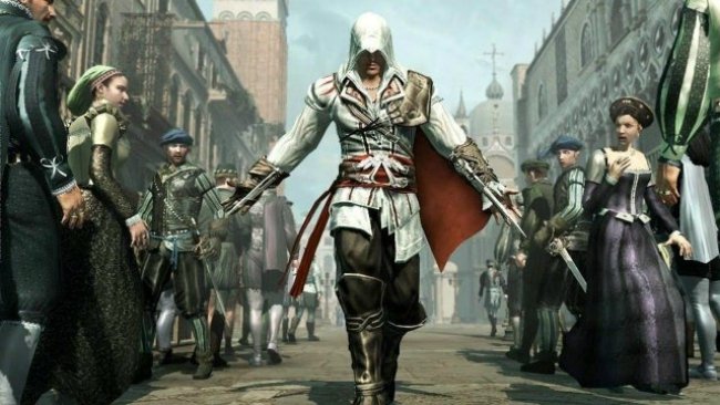 Ezio Auditore per le strade di Venezia