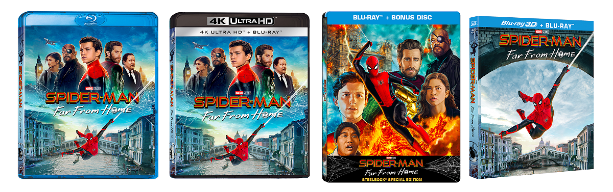 Le edizioni Blu-ray e 4K Ultra HD di Spider-Man: Far From Home