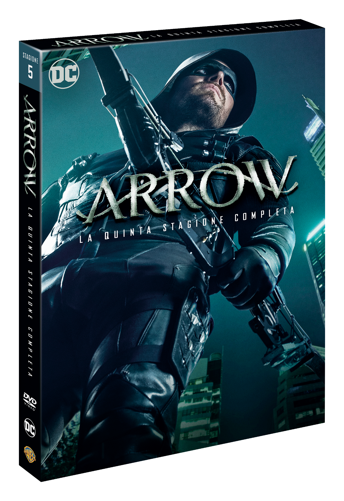 Il cofanetto DVD della quinta stagione di Arrow