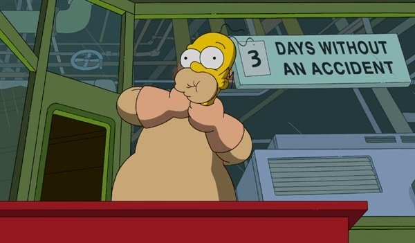 Homer Simpson auto-soffocamento