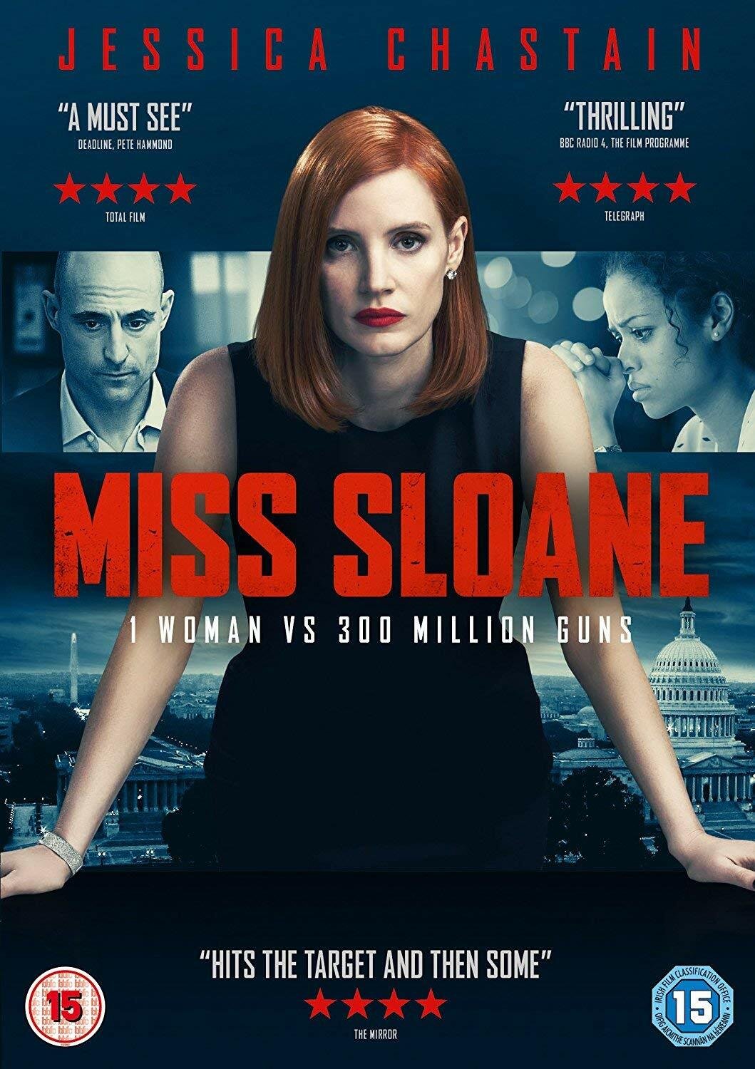 La cover del film Miss Sloane - Giochi di potere