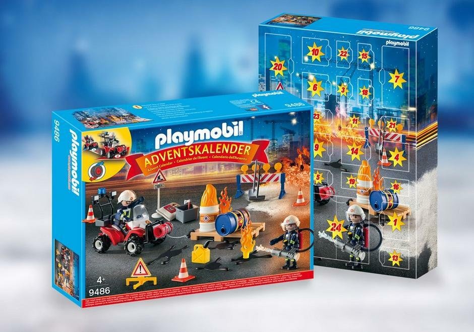 Il calendario dell'avvento di Playmobil coi vigili del fuoco