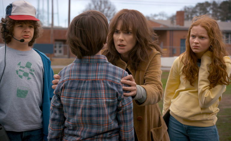 Una scena della seconda stagione di Stranger Things