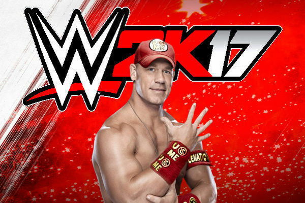 Clicca per vedere l'immagine originale Logo WWE 2K17 con John Cena