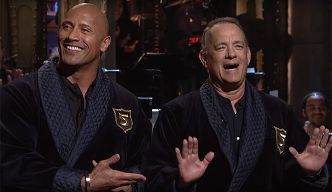 The Rock e Tom Hanks al SNL