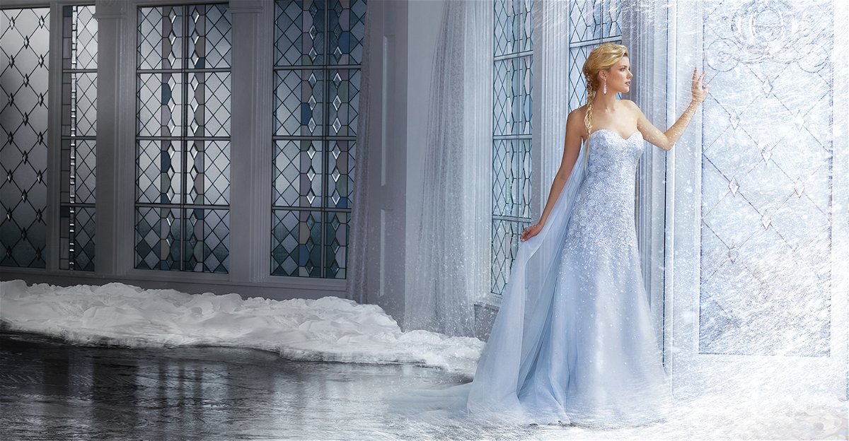 L'abito da sposa di Alfred Angelo ispirato a Frozen