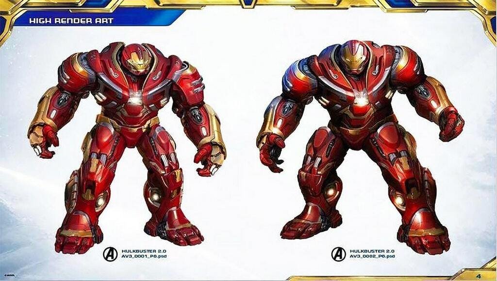 Il nuovo design della Hulkbuster realizzato per Avengers: Infinity War