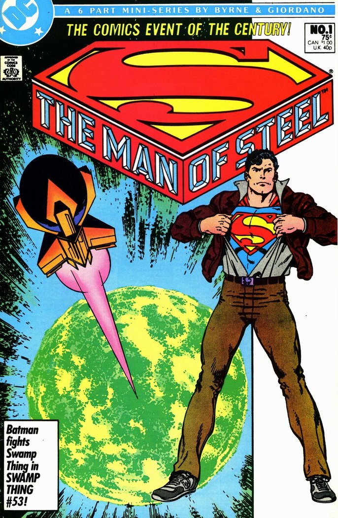 Copertina del #1 della miniserie The Man of Steel