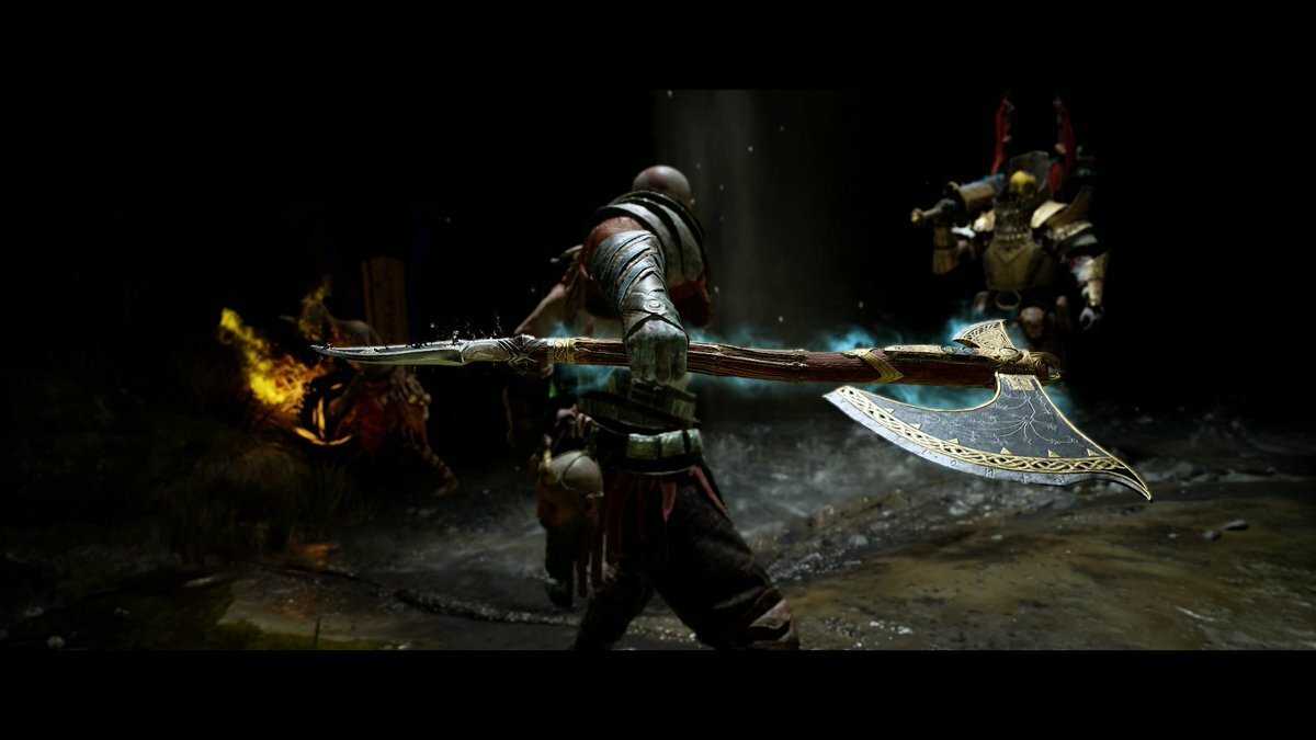 Kratos pronto all'azione in uno scatto da God of War