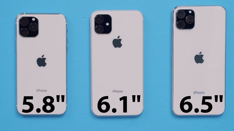 Dummy dei tre nuovi iPhone del 2019