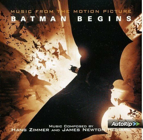 La copertina della colonna sonora di Batman Begins