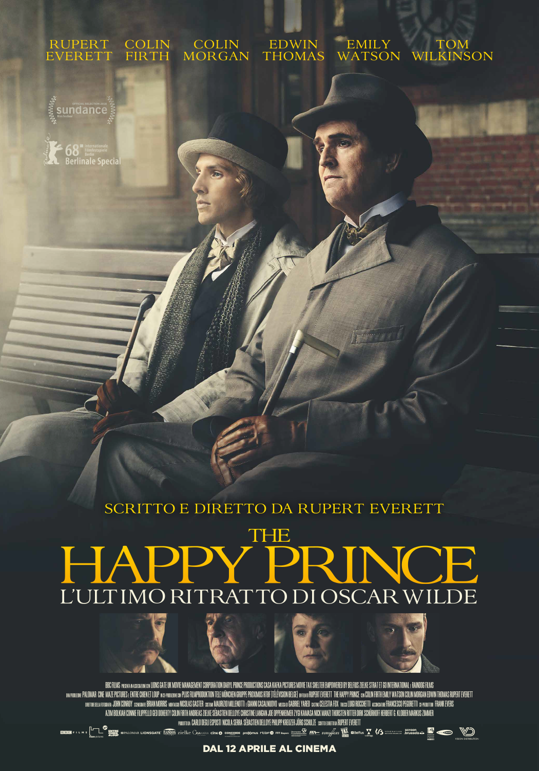 Poster italiano di The Happy Prince di e con Rupert Everett