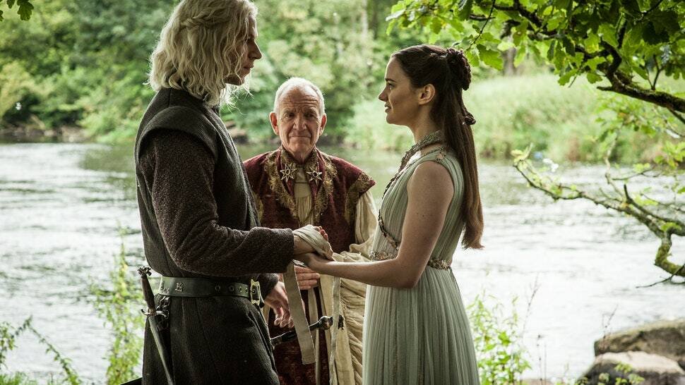 I genitori di Jon Snow in una scena di Game of Thrones