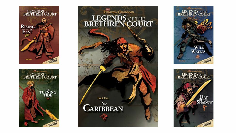 I 5 libri della serie Pirates of the Caribbean: Legends of the Brethren Court