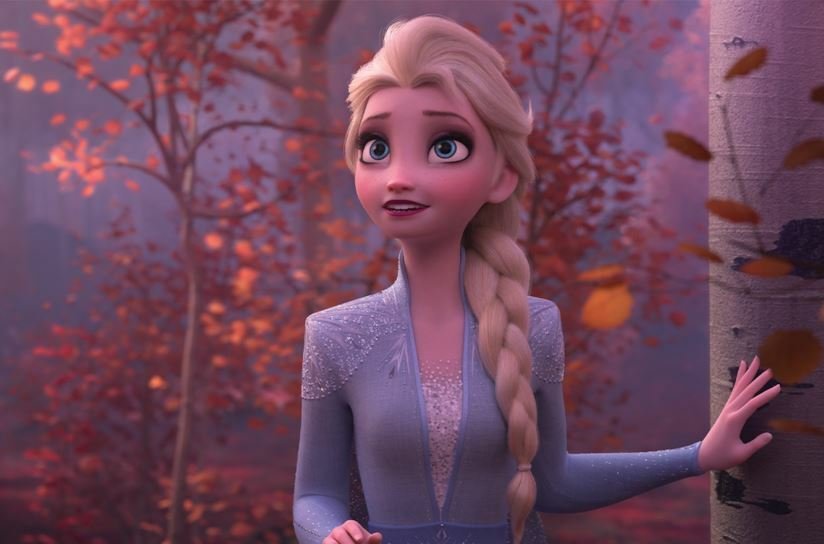 Un'immagine che ritrae Elsa in Frozen 2 - Il segreto di Arendelle