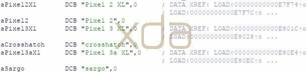I nomi Pixel 3a e 3a XL scovati nel codice di Android Q