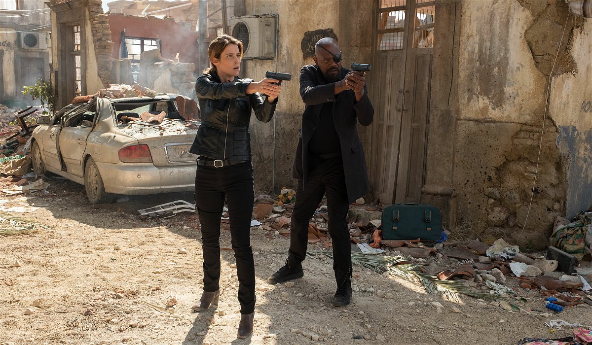 Samuel L. Jackson e Cobie Smulders in Spider-Man: Far From Home