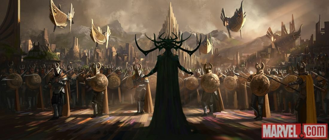 Hela e il suo esercito si preparano a conquistare Asgard