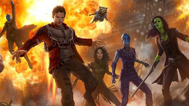 Star-Lord e la sua banda in Guardiani della Galassia Vol. 2