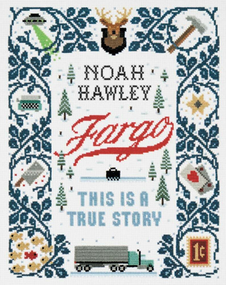 La cover del libro Fargo: This Is a True Story, che sembra un tappeto natalizio