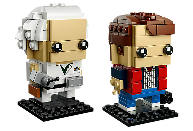 Dettagli dei due set LEGO BrickHeadz dedicati a Doc Brown E Marty McFly 