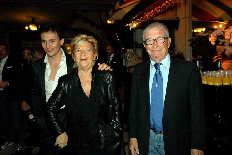 La famiglia di Luciano Rispoli, la moglie e il figlio
