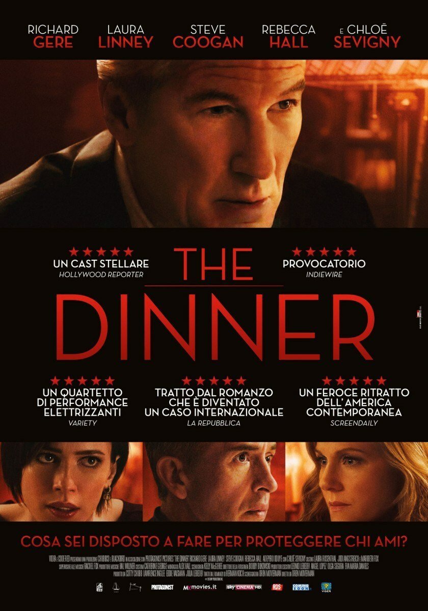 La locandina italiana del film The Dinner di Oren Moverman 