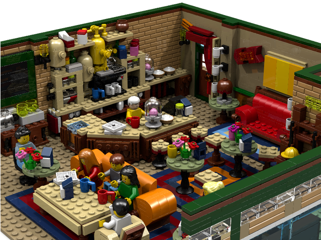 Il Central Perk ricreato completamente con i mattoncini Lego