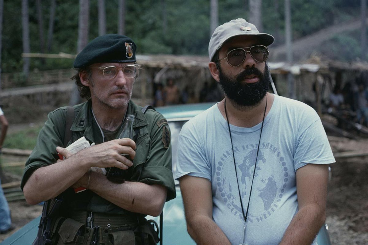 Francis Ford Coppola e Dennis Hopper sul set di Apocalypse Now