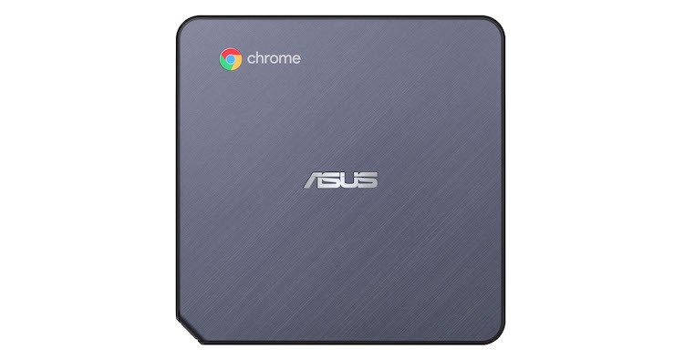 Immagine stampa che mostra la scocca superiore di ASUS Chromebox 3