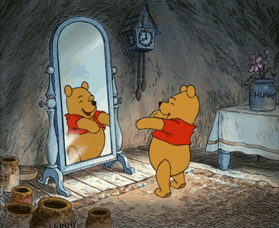 Winnie the Pooh allo specchio