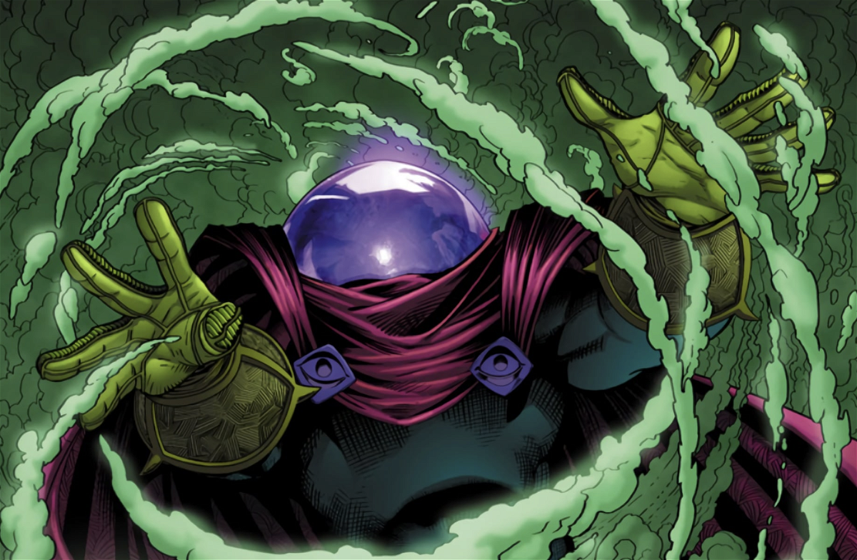 Illustrazione di Mysterio dalle pagine di un fumetto Marvel