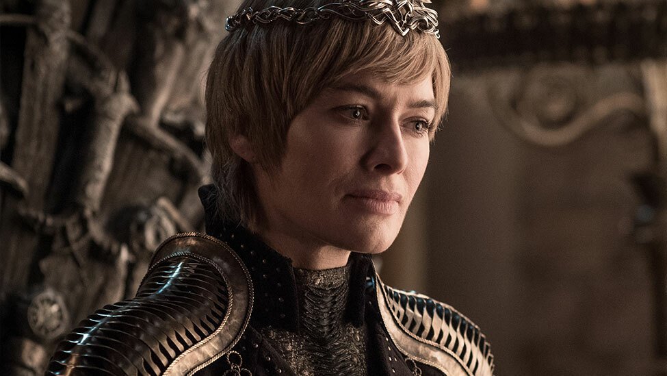 Lena Headey nei panni di Cersei Lannister in Game of Thrones 8