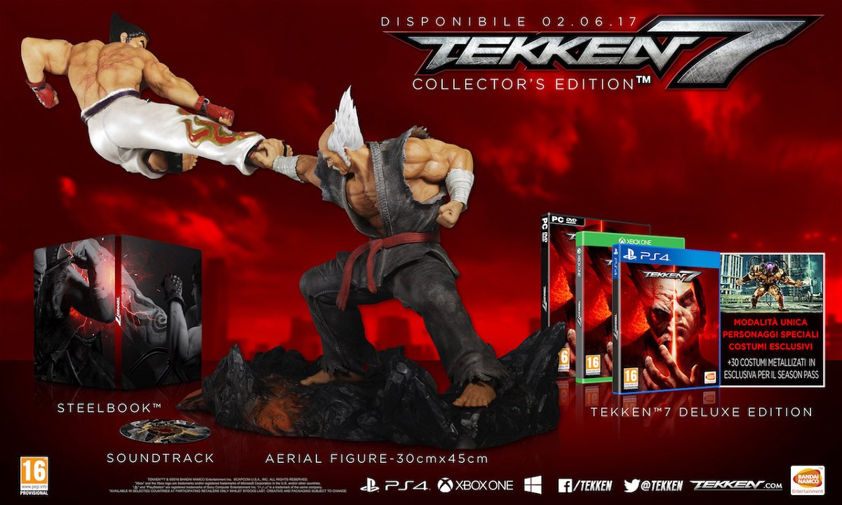 Immagine delle edizioni speciali di Tekken 7