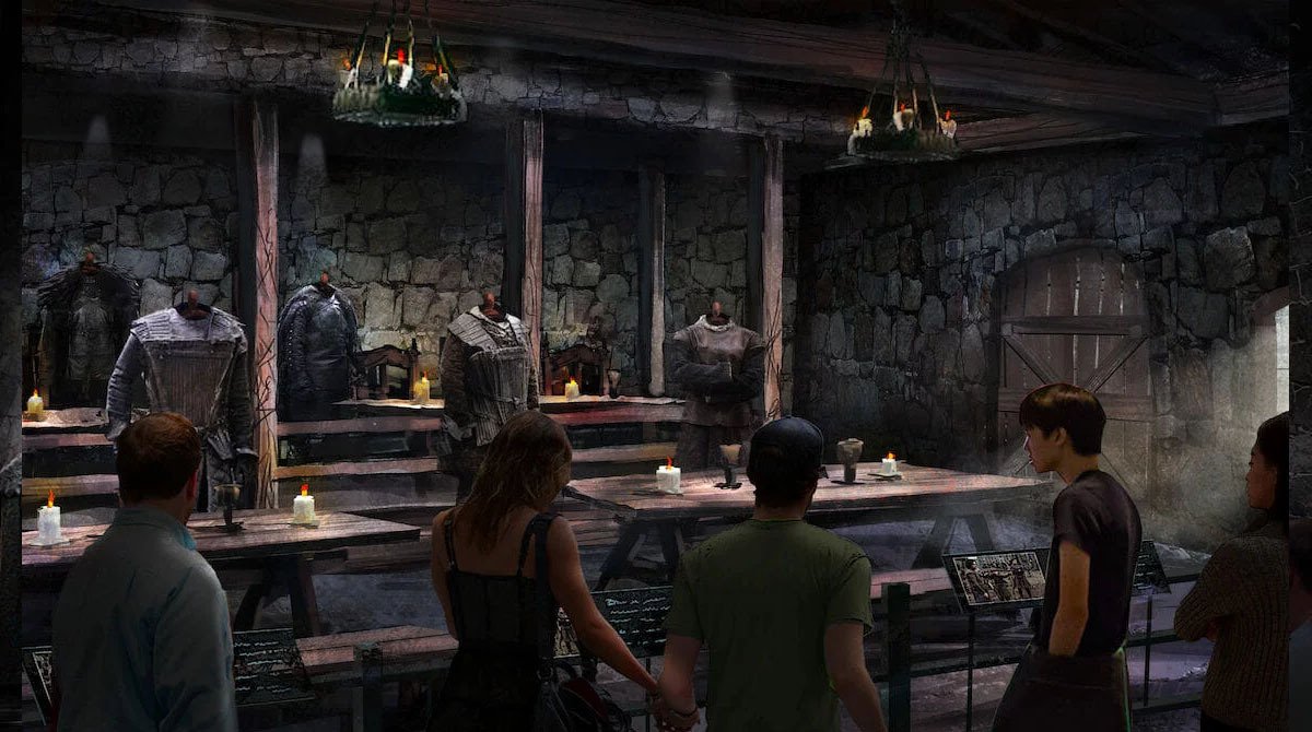 Un'illustrazione raffigura l'aspetto del museo di Game of Thrones dove si terrà lo studio tour