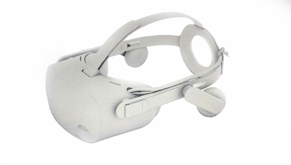 Rendering del nuovo visore di HP per la realtà virtuale